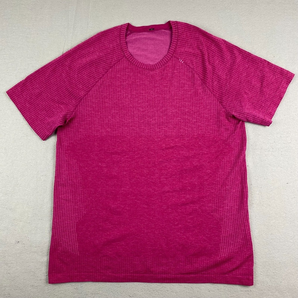 Lululemon Metal Vent Tech Short Sleeve T Shirt XL Wild Berry pink